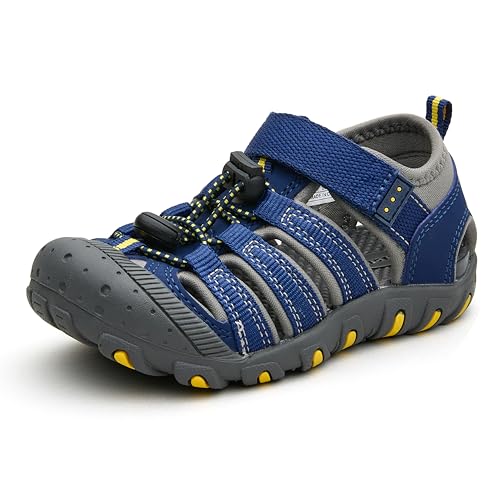 Weestep Toddler Little Kid Boys and Girls Close Toe Hook Loop Sandal