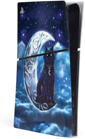 Skinit Decal Gaming Skin Compatible with PS5 Slim Digital Edition Console - Officially Licensed Celtic Wolf by Brigid Ashwood Design