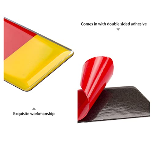 Jinzhao 3D Germany Flag Car Emblem Badge Fit Germany Car Body German Flag Sticker Car Bumper Decoration (B) #TOP1