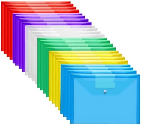 Plastic Wallets - A4 Plastic Folders with Popper Wallet Document ...