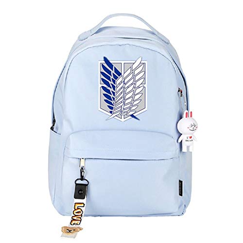 Anime Attack on Titan Shingeki no Kyojin Mochila Cosplay Bookbag Daypack Bolsa para portátil