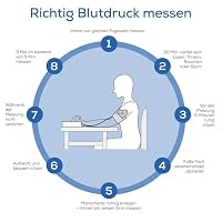 Beurer BM 25 Oberarm Blutdruckmessgerät, einfache Ein-Knopf-Bedienung, genaue Messung, Arrhythmie-Erkennung, mit USB-C-Anschluss, Manschette, Datenübertragung zu Apple Health und co., Blau – Ansicht 9