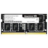 TEAMGROUP (旧称 Team) ノートPC用メモリ DDR4 3200MHz 8GB SODIMM PC4-25600 CL22 1.2V JEDEC準拠【TEAMジャパン 国内正規品・メーカー無期限保証】TED48G3200C22-S01