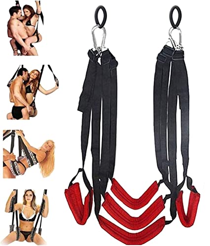 WreGmgg Set Altalena a Cinque Cinghie Rosse