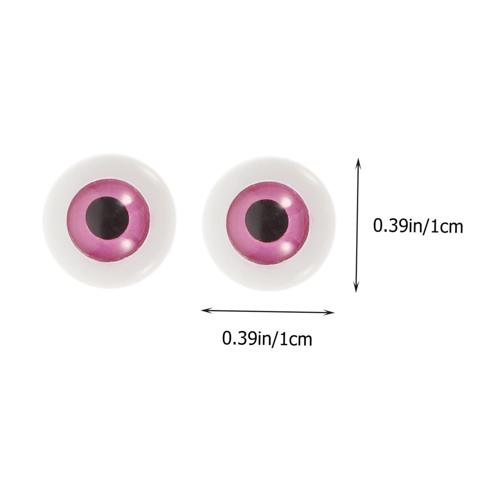 PRETYZOOM 400 STK Künstliche Augen Simulationsaugen Puppenaugen Puppenzubehör Handwerkliche Sicherheitsaugen Augäpfel Bastelaugen Selber Machen Dly Gewebte Materialien Plüsch DIY-Puppe Acryl