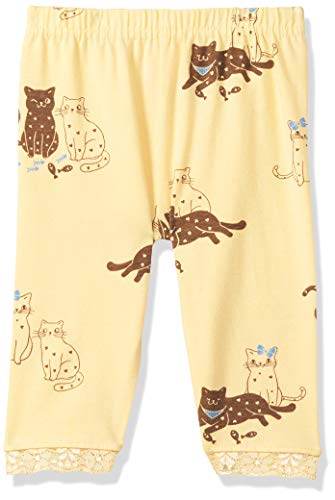Image of Max Girls Printed Lace Trimmed 3 /4th Leggings