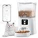 自動給餌器 猫 アプリ操作 中小型犬用 wifi 3L 早食い防止 定時定量 1日6食 水洗い可能 3重鮮度保持 2WAY給電 お手入れ簡単 手動給餌 日本語対応説明書付き Android/IOS対応 ホワイト