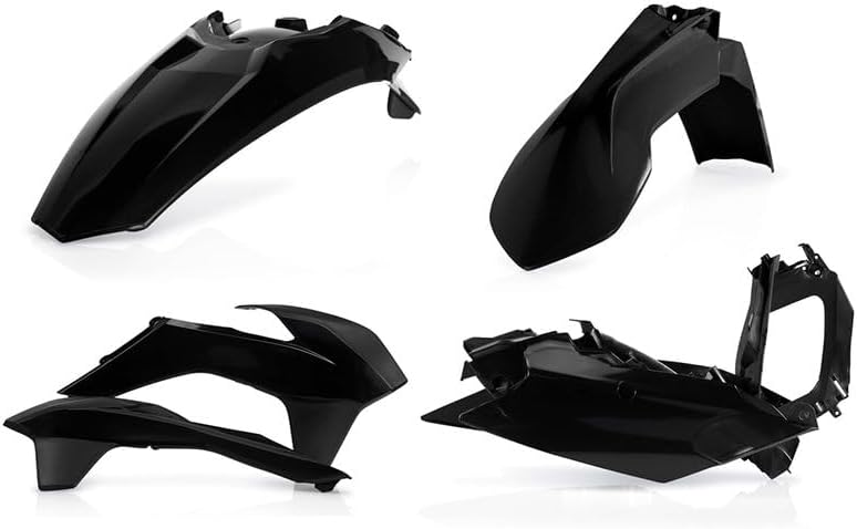Acerbis Replica Plastic Kit Black Compatible with KTM 200/250/300/450/500 XC-W/250/350 XCF-W/350 EXC-F/500 EXC 2014-2016 - 2374130001