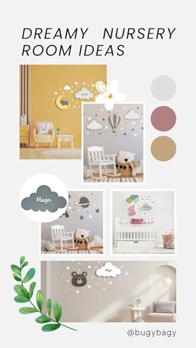 Set de lámparas de pared personalizables para nursery miniatura 6