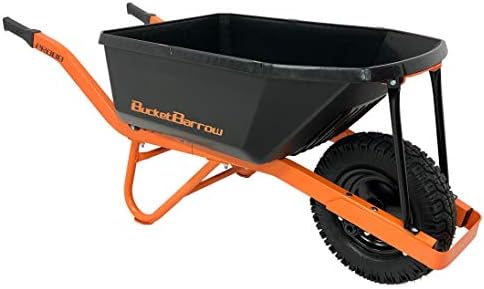 BucketBarrow PRO88 Wheelbarrow Kit With Bucket System 88 Litre Heavy Duty Contractors Barrow Tough Tyre 180KG