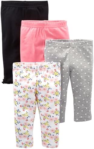 Simple Joys by Carter's Baby Girls 4-Pack Pant Pants