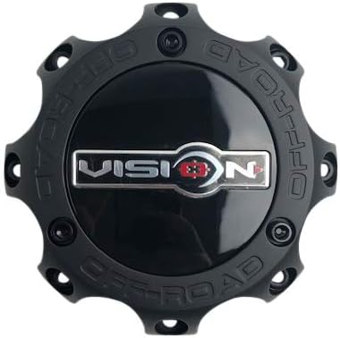 Vision Wheels C111MB-8V Matte Black Wheel Center Cap