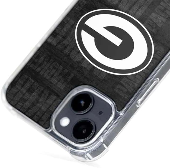 Skinit Phone Case Compatible with MagSafe iPhone 14 - Officially Licensed NFL Green Bay Packers Black & White Design