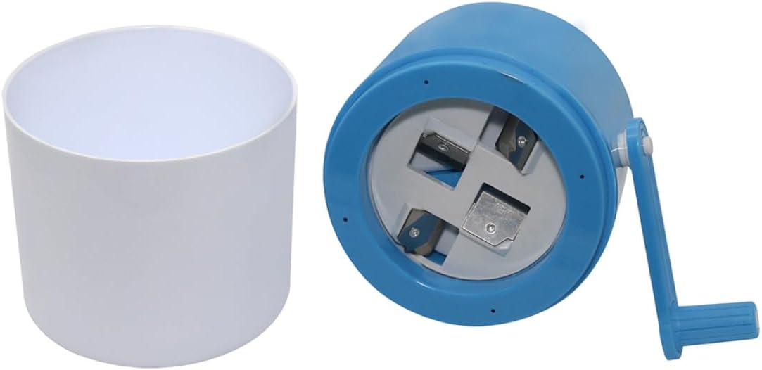 NUOBESTY Home Ice Shaver Machine Mini Ice Crusher Hand Crank for Smoothies Compact Portable