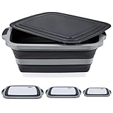 tanoshii kanji Plegable para un fácil almacenamiento: plegable tan delgado como una tabla de cortar para almacenar en cualquier lugar de la cocina.