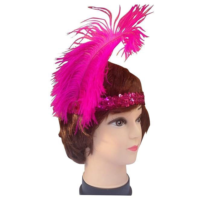 Buy Pop The Party Feather Headpiece Charleston Flapper Headband Sequins