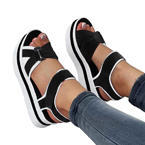 Generic Sport Sandals for Women Arch Support Orthopedic Walking Sandals Ladies Recovery Sport Thick Athletic Hiking Outdoor Active Summer Dressy Diabetic Sandals for Plantar Fasciitis, 6.5, Beige-a2