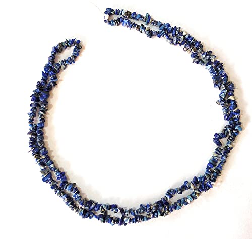 Brins de malachite et lapis lazuli 81 cm pour création bijoux et loisirs créatifs