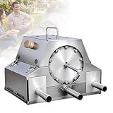 Automatisch rotierendes Drehspieß-Grill-Set, rauchfreier Holzkohlegrill mit Wäscheständer, 360°-Kebab-Grillmaschine, 100 Grillspieße, Batterie und Typ-C-Versorgung, for Außenterrasse(20Skewers)