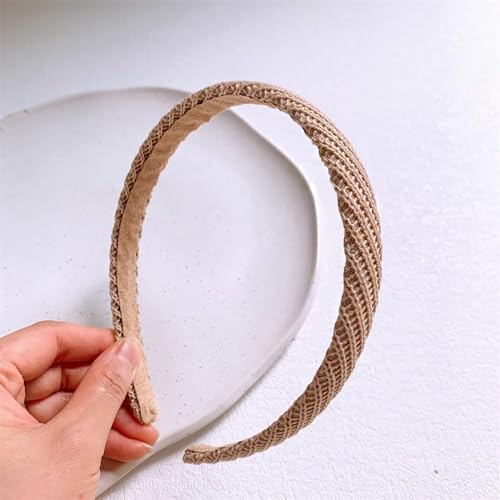 Image of DRESHOW 4 Pack Headbands for Women Thin Knitted Hairbands Turban Vintage Boho Head Bands Fashion Non Slip Head Wraps Hoop Hair Accessories