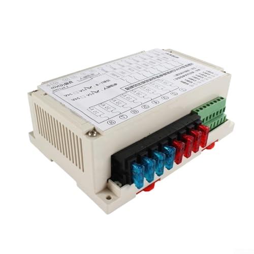 Control de fusibles de 12 V y 8 vías para kit de caja de relé con circuitos de 15 A para caravana, RV, SUV, sistema eléctrico, carcasa ABS robusta para una fácil instalación y mayor seguridad