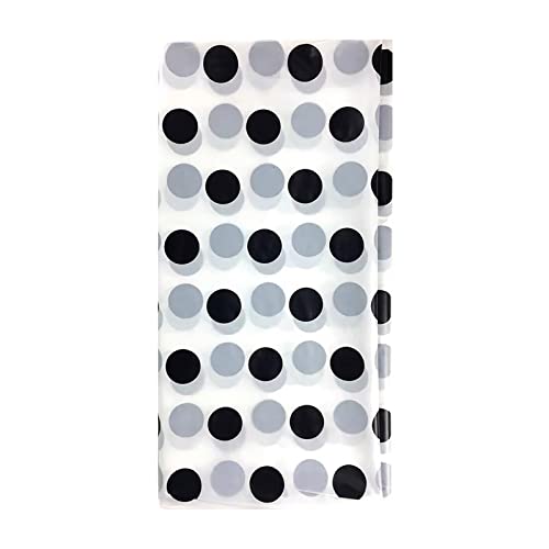 Polka Dot Tablecloth, Party Table Cover, 108 ×54 Inches, Rectangular Plastic Disposable Waterproof Table Cloth For Buffets, Family Reunions Birthday Holiday Party (White, 4) #TOP3