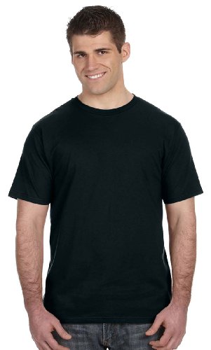 Anvil Lightweight T-Shirt (Black - Black XL)