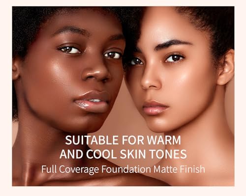 Nekoogirl Foundation,Matte Foundation Concealer Full Coverage,Natural,Oil-Control &Waterproof Foundation Makeup For Women. (#106, 40ml) — view 6