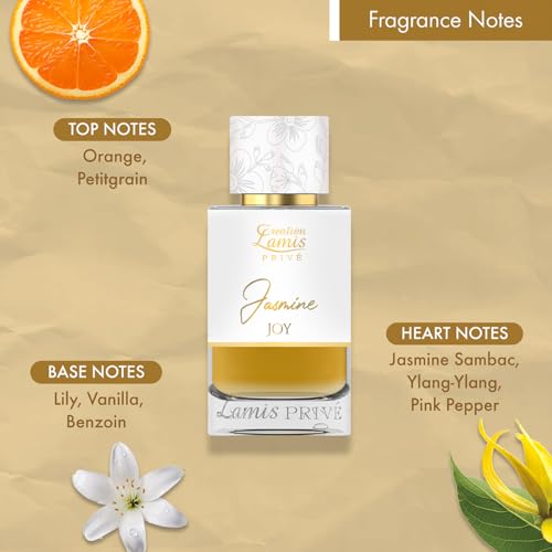 Image of Creation Lamis Prive Jasmine Joy | Oriental, Tuberose Long Lasting Unisex Fragrance|Eau de Parfum - 100ML