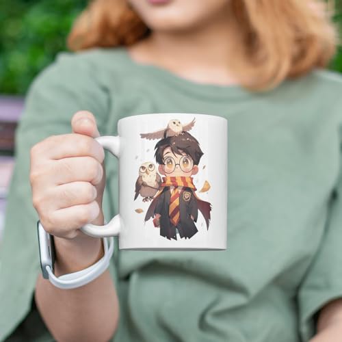 Image of Half Engineer Gifts - HE Herry Potter Theme Ceramic Mug 325ml with Fridge Magnet | Birthday Return Gift for Friends Kids Brother Sister | Rakhi, Diwali, Christmas, New Year | Home Office Coffee Mug