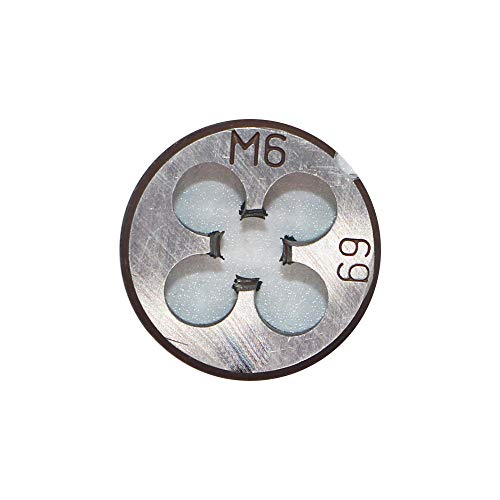 Hss 6Mm X 1 Metric Right Hand Round Die, Machine Thread Die M6 X 1Mm Pitch For Mold Machining, Alloy Steel, It Can Process Steel, Cast Iron, Copper And Aluminum. #TOP1
