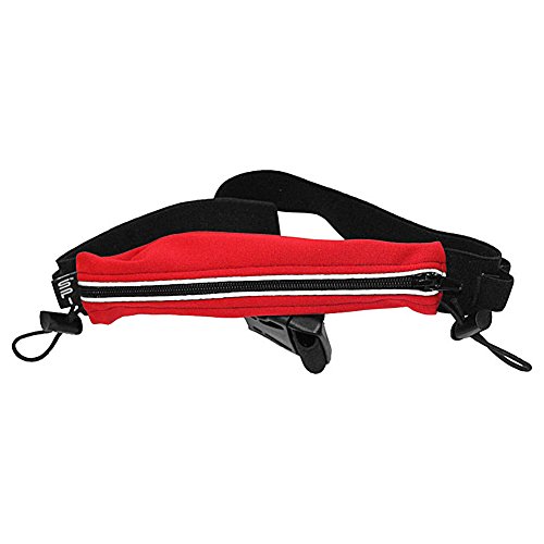 Spibelt Endurance rouge avec pochette extensible stable anti-ballottement