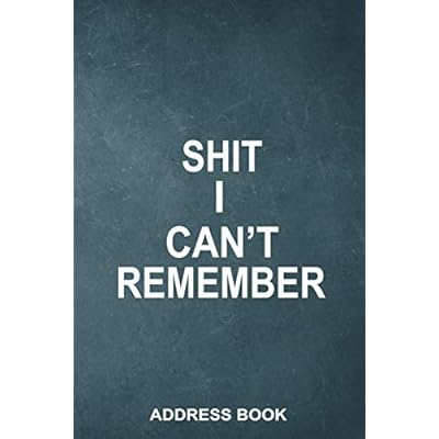 Shit I Can't Remember Address Book