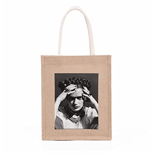 Mexikanische Malerin Selbstporträt Leinwand Tragetasche, Einkaufstasche für Frauen, wiederverwendbare Handtasche, umweltfreundliche Baumwoll-Einkaufstaschen, Strandtasche, Kücheneinkaufstaschen Cover