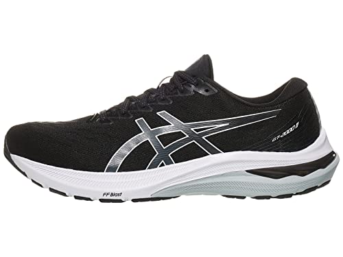 ASICS Men's GT-2000 11 Running Shoes, Black/White, 12 UK