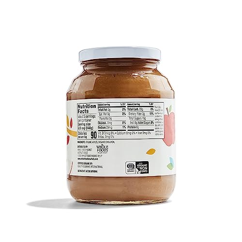 Image of 365 by Whole Foods Market, Organic Cinnamon Apple Sauce, 24 Ounce (Pack of 4)