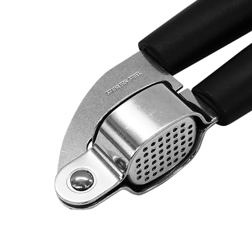 Fackelmann INITIAL Garlic Press, Multifunctional Garlic Crusher, Easy Clean, Strong Durable Garlic & Ginger Squeezer - Image 2