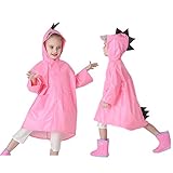 【DISEÑO ÚNICO】- Un lindo impermeable, con un hermoso patrón de dibujos animados, alegrará enormemente los días lluviosos de sus hijos. Color brillante, estilo infantil, cumple con la estética infantil. Deje que su pequeño se destaque en los días de lluvia. Con cremallera o botones, se pone y se quita fácilmente.