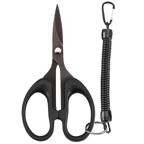 WOONEKY Tijeras para Pesca Línea Trenzada De Titanio, Cortador Portátil, Afiladas y Resistentes, Herramienta Práctica para Pesca Al Aire Libre y Uso Diario