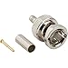 112955, RF Connector - BNC Straight Crimp Plug for B8218 VFM 809 1407B 1167B 75 Ohms (10 Items)