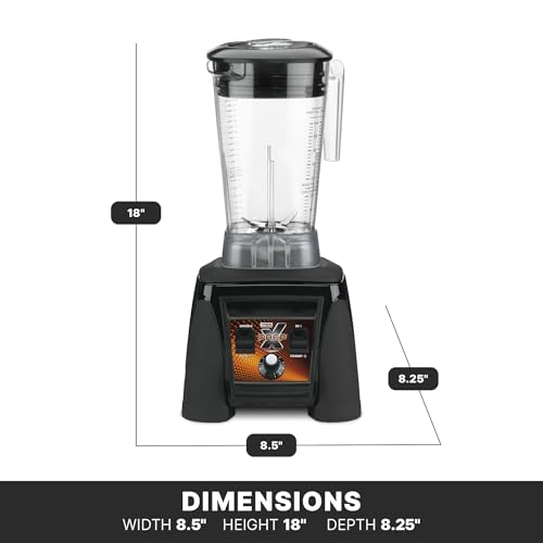 Waring Commercial MX1200XTX 3.5 HP Blender with Variable Speed Dial Controls and a 64 oz. BPA Free Copolyester Container, 120V, 5-15 Phase Plug - Image 4