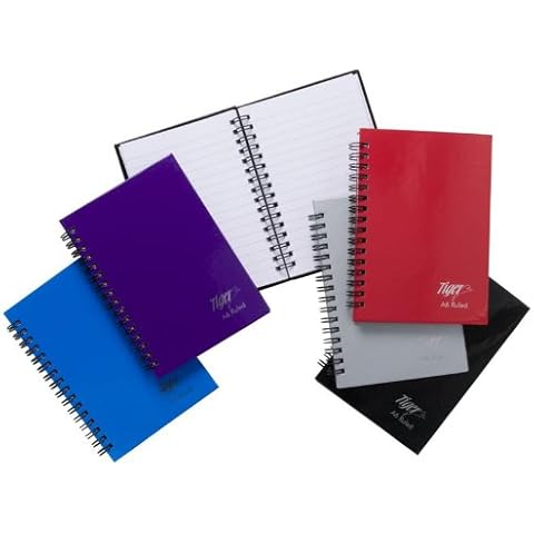 Tiger Blue A6 Twinwire Notebook with 80 Sheets Cover