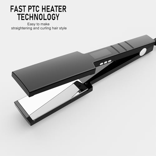 Plancha para cabello profesional ultra ancha de titanio miniatura 3