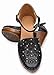 COLORES DE MEXICO MX - Women’s Handmade Leather Heels Mexican Artisan Platform Chunky Heel with Laser Cut Floral Design and Ankle Strap- Model 153CU (BLACK, US Footwear Size System, Adult, Women, Numeric, Medium, 6)