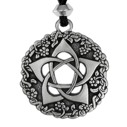 Pentacle of the Goddess Wiccan Jewelry Pagan Pentagram Necklace by Pepi