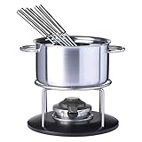 Spring 2626516020 Basic Fondue-Garnitur, Edelstahl, silber, 28 x 28,4 x 29,4 cm