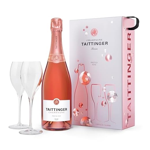Sansibar Rosé Spumante Geschenk-Set | inkl. 2 Champagner-Gläser aus schwarzem Kristall | Luxus für die Dame von Welt |Geschenkkarte Ice Weihnachtsgeschenk Rose 3 Taittinger Champagner 0,75l Brut Prestige Rosé mit zwei Gläser im Geschenkkarton - Geschenkset