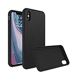 RhinoShield Case for iPhone X [SolidSuit] by Shock Absorbent Slim Design Protective Cover with Premium Matte Finish [3.5M / 11ft Drop Protection] - Brushed Steel