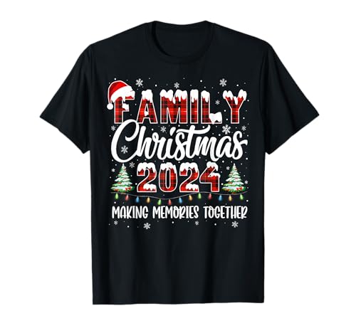Family Matching Christmas 2024 Squad Santa Elf Funny Xmas T-Shirt