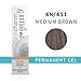 COLORCHARM Permanent Gel| Hair Color for Gray Coverage| 4N Medium Brown| 2 Fl Oz